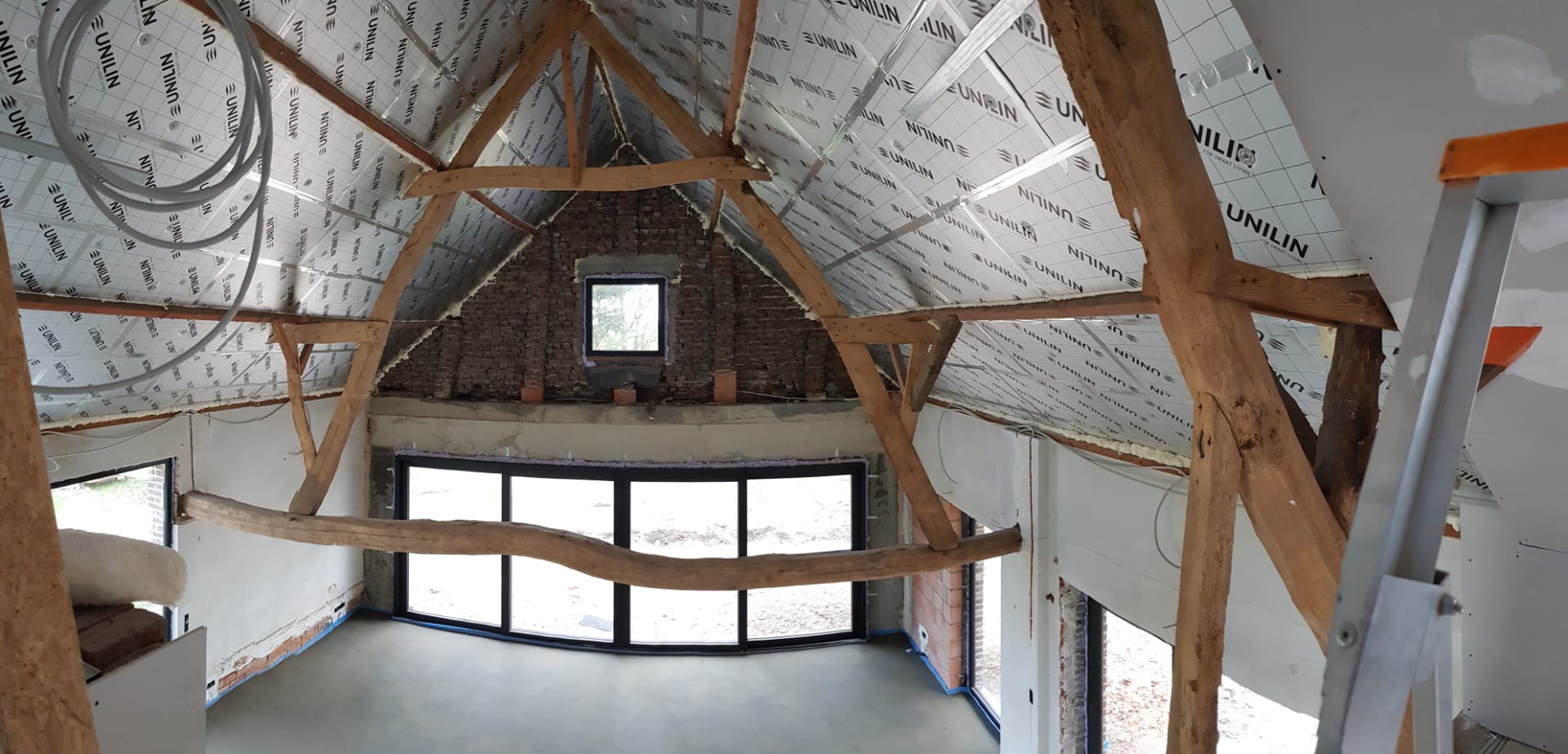 Gyprocwerken en binnendeuren oude hoeve Peer - Vrago Interieur